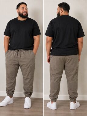 Akademiks Joggers Mens 4XL in Khaki